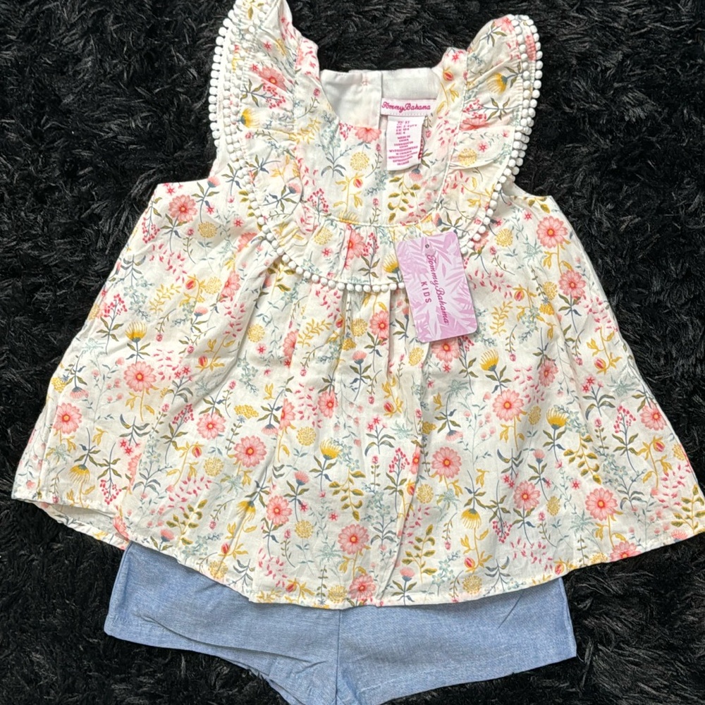 😄💕Tommy Bahama: Little Girls 2PC Dress & Short Set😄💕